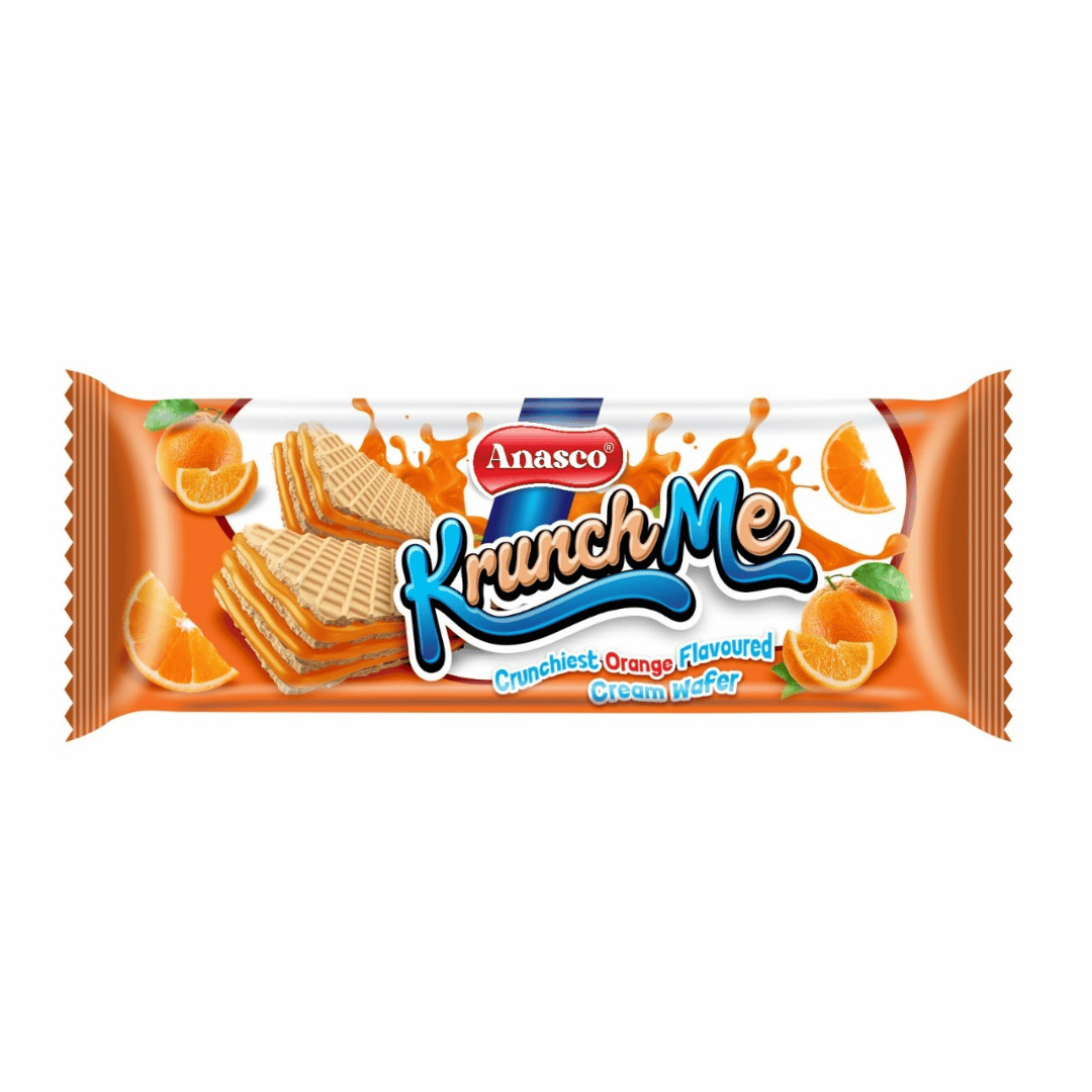 5 ANASCO Krunch Me Wafer Biscuit Orange - Image 1