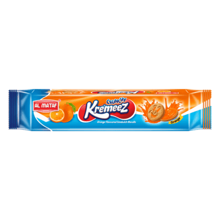 Al Mataf Kre'meez Cream Biscuits - Orange Flavor